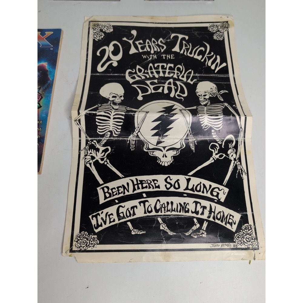Grateful Dead Memorabilia Lot CDs Poster Relix Magazine 20 Years Truckin' - Picture 2 of 13